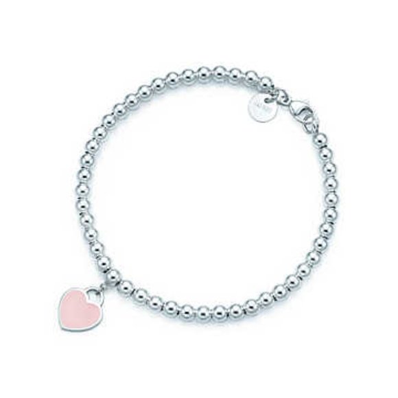 Tiffany & Co. Jewelry - Return to Tiffany bead bracelet in light pink